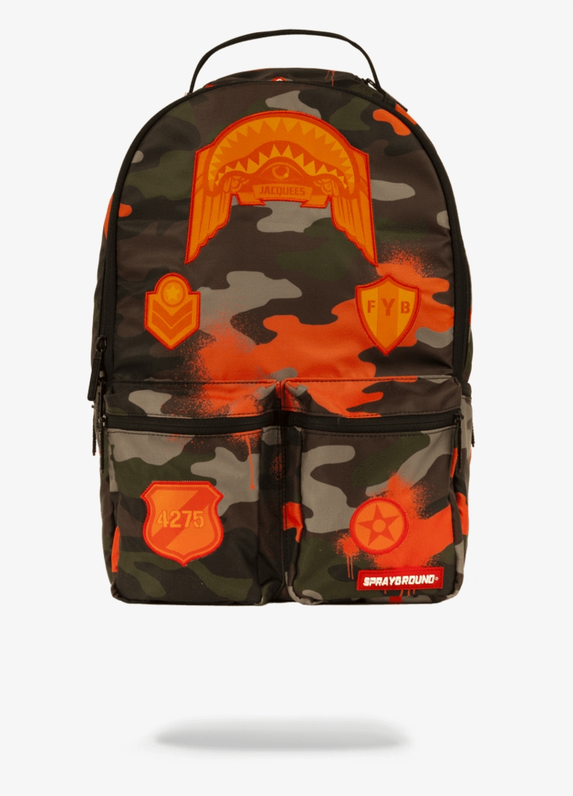 Clipart Black And White Library Bookbag Drawing Army - Sprayground Jacquees, transparent png download