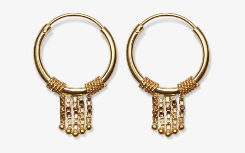 Tassel Earrings - Gold Tassel Earrings, transparent png download