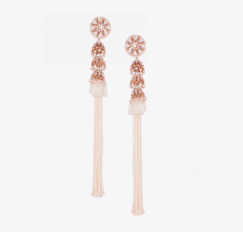 Heritage Pearl Tassel Earrings - Earring, transparent png download