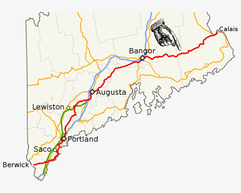 However, The Local Legend Is That It's Called The Airline - Maine, transparent png download