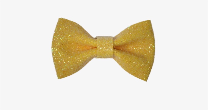 Daffodil 2" Mini Glitter Bow - Daffodil, transparent png download