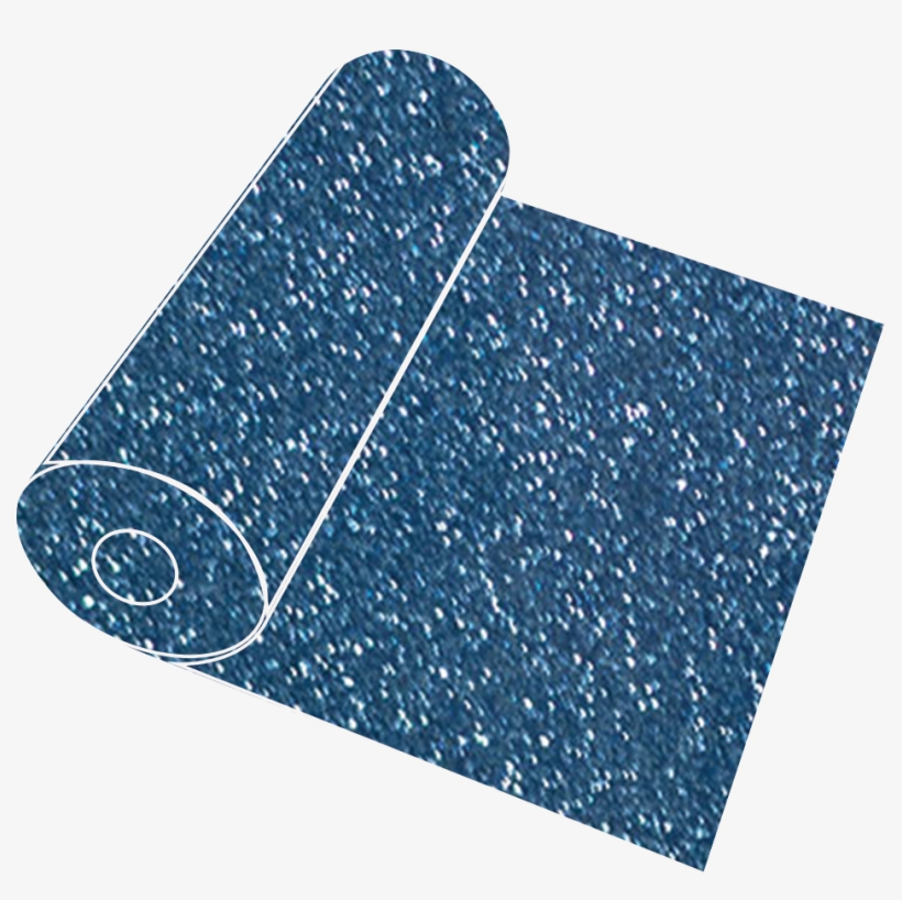 20" True Blue Glitter Roll - Leather, transparent png download