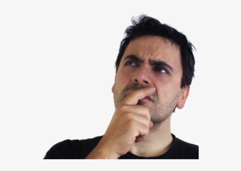 What Have They Been Up Too - Man In Deep Thought, transparent png download