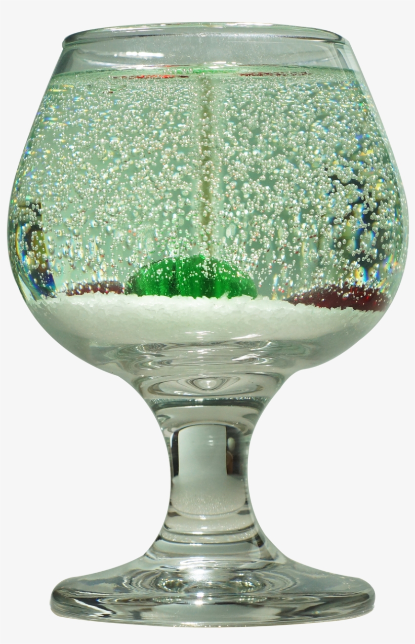 Brandy Glass Candle With Glass Gems In Holiday Home - Glass, transparent png download