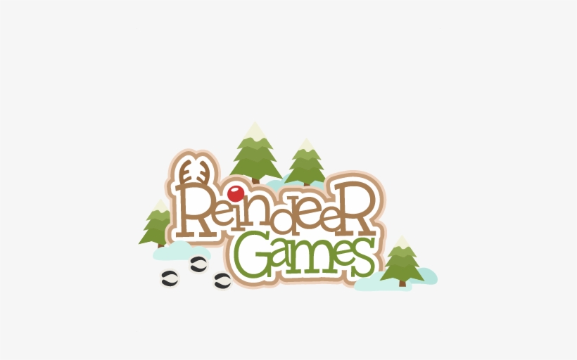 Miss Kate Cuttables - Reindeer Games Clipart, transparent png download