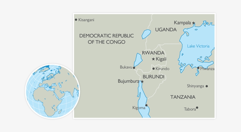 The Countries In The African Great Lakes Region Include - East African Great Lakes Region Map, transparent png download