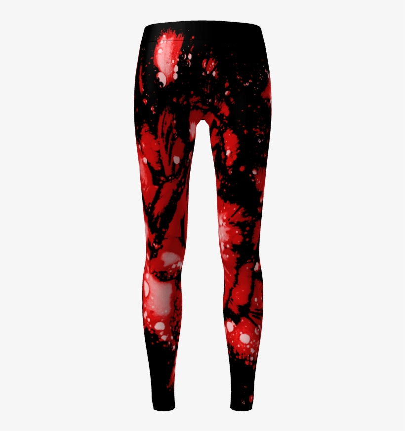 Red Carnation - Leggings, transparent png download