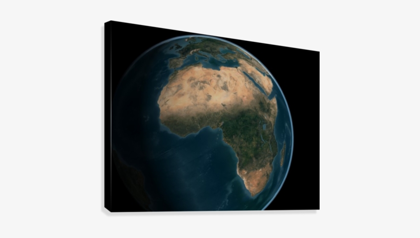 Full Earth From Space Above The African Continent - Story Of Life & The Environment, transparent png download