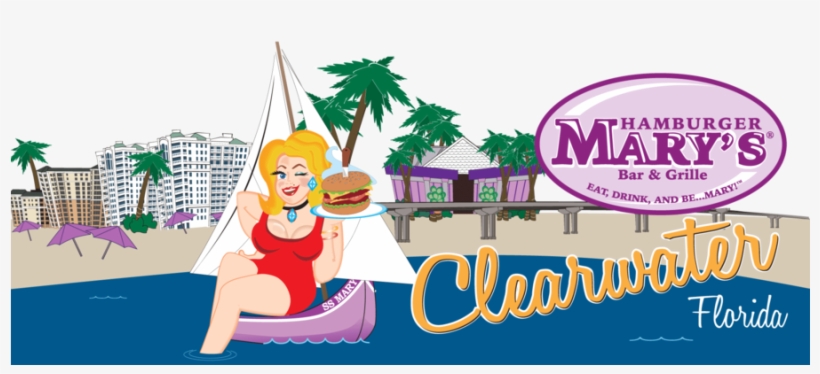 Hamburger Mary's Clearwater Clipart Clearwater Hamburger - Hamburger Mary's Clearwater, transparent png download
