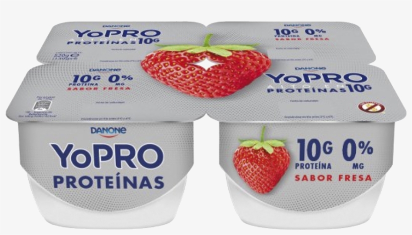 Dannon Yo Pro High Protein Strawberry Flavored Yogurt - Yogurt Altos En Proteina, transparent png download