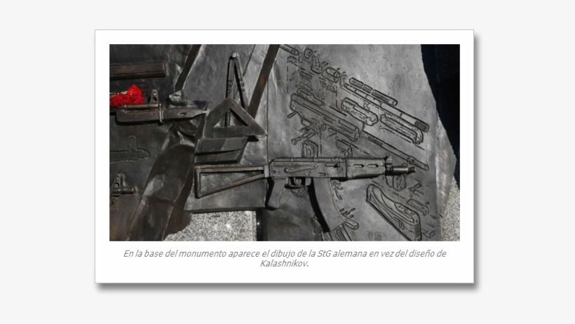 Kalashnikov Statue Wrong Gun, transparent png download