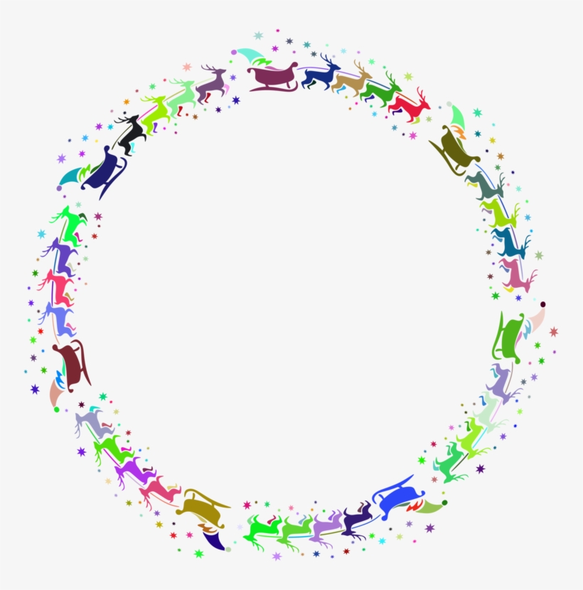 Wreath Christmas Day Download Purple Santa Claus - Frohe Weihnachten Weihnachtsmann Melaminteller, transparent png download