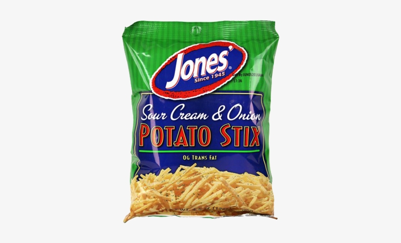 Sour Cream & Onion Potato Stix - Jones' Wavy Sour Cream & Onion Potato Chips, transparent png download