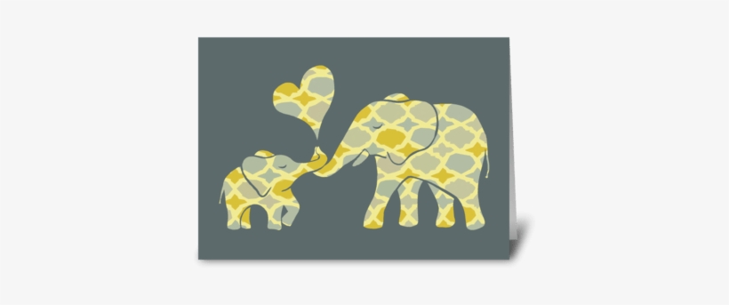 Sweet Elephant Hugs Greeting Card - Society6 Elephant Hugs Rug - 2' X 3', transparent png download