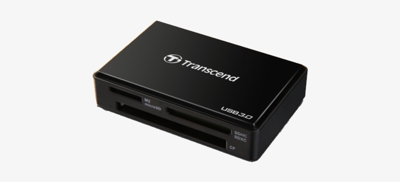 Transcend Lanzó Al Mercado Su Lector De Tarjetas Usb - Transcend Multi-card Reader Rdf8 Card Reader - External, transparent png download
