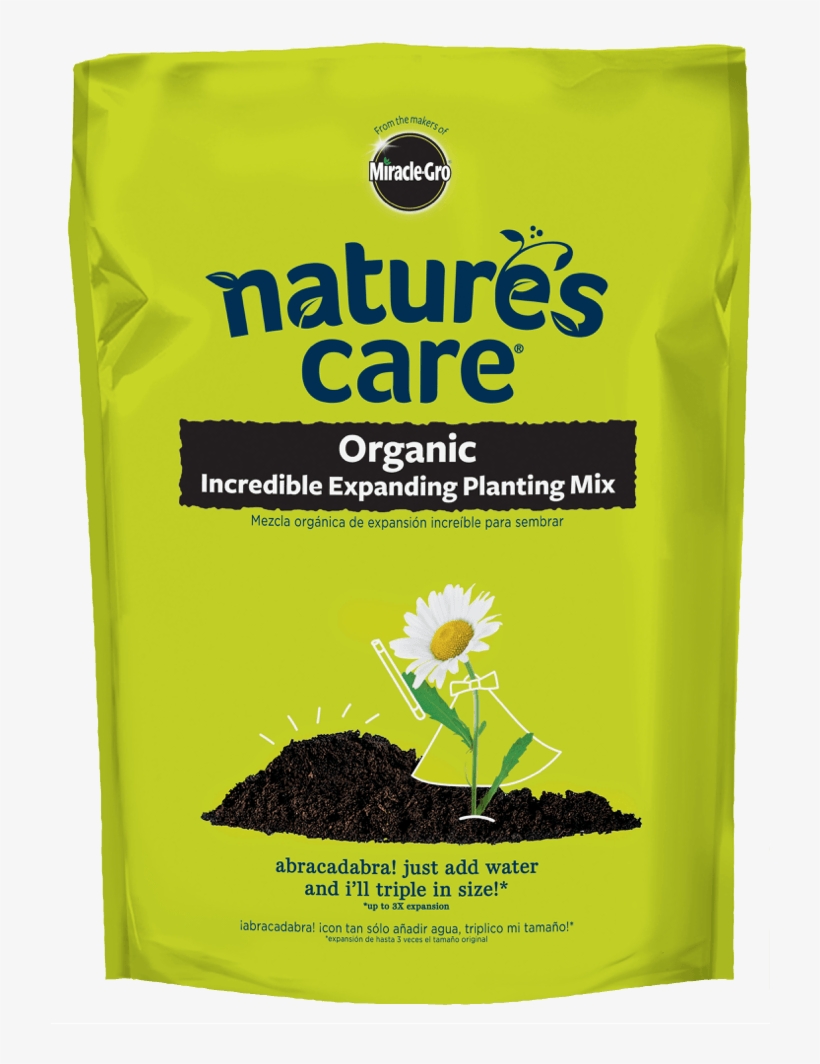Nature's Care® Organic Incredible Expanding Planting - Miracle Gro Nature's Care Plant Food, transparent png download