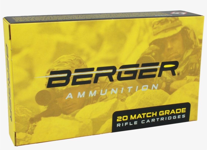 308 Winchester 185gr Berger Juggernaut Otm - Bullet, transparent png download