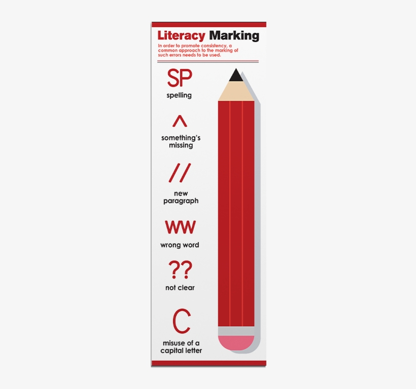 Literacy Marking Pencil Poster - Label, transparent png download