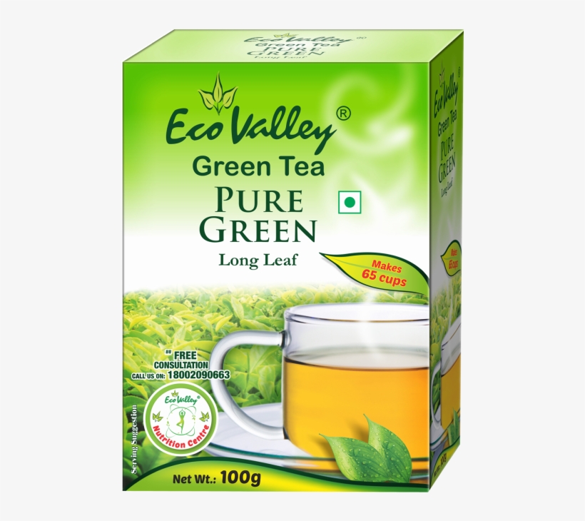 Eco Valley Organic Green Tea Golden Mango 17gms, transparent png download