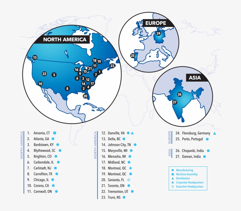 Ipg Locations Map - Map, transparent png download