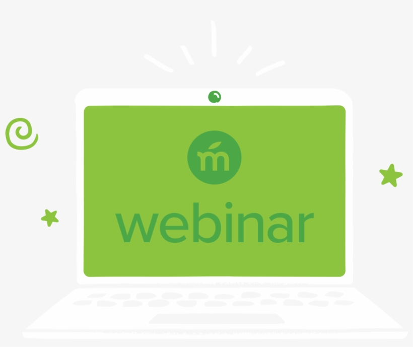 White Laptop With A Mango Languages Logo And 'webinar' - Oak Park Pediatrics, transparent png download