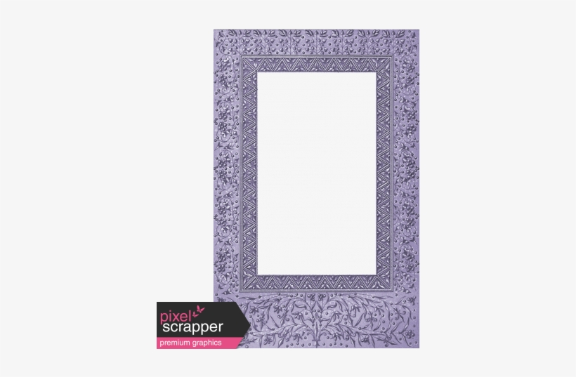 Winter Arabesque - Frame - Digital Scrapbooking, transparent png download