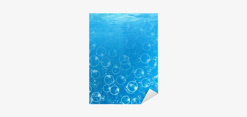 Vinilo Pixerstick Burbujas De Agua En Una Escena Bajo - Papier Peint Bulles D Eau, transparent png download