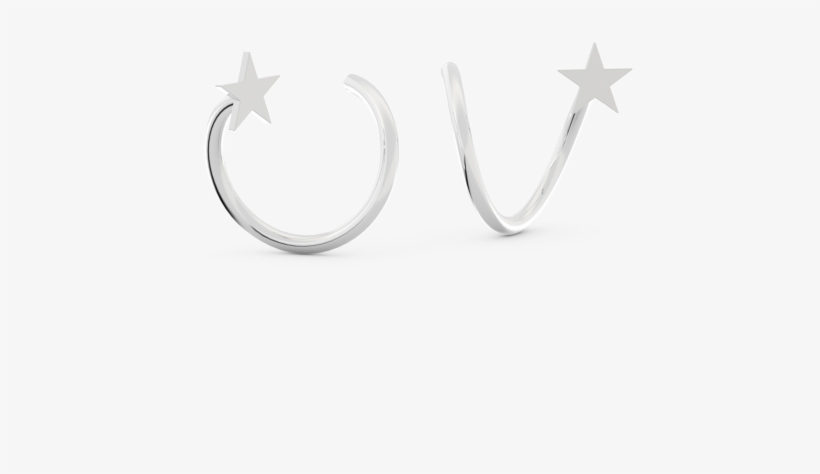Pendientes Spiral Star - Earrings, transparent png download