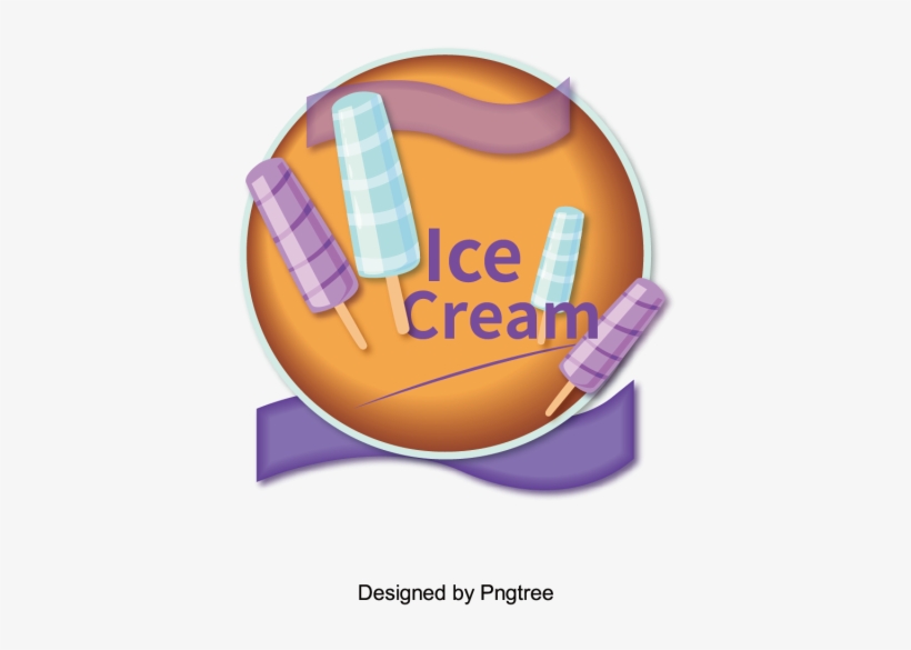 Cartoon Flat Ice Cream Icon Summer Cool Drink, Ice - Chocolate, transparent png download
