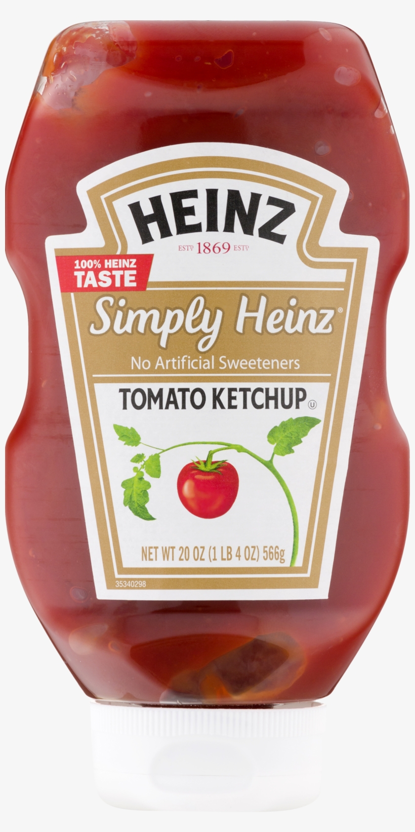 Heinz Ketchup Png For Kids - Simply Heinz Tomato Ketchup - 20 Oz Bottle, transparent png download