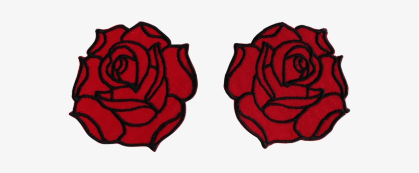 Double Rose Shoulder Patch Set - Garden Roses, transparent png download