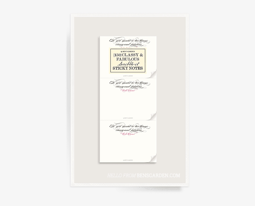 Ben's Garden {150} Classy & Fabulous 3"x - Ben's Garden, transparent png download