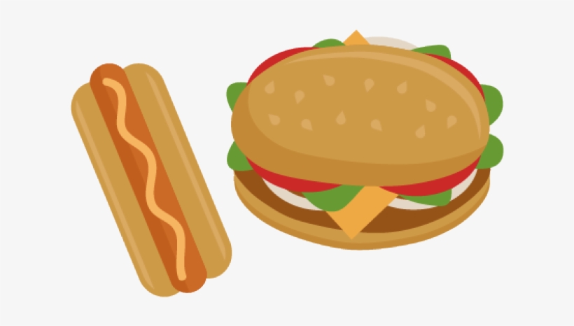 Hot Dog And Hamburger Clip Art, transparent png download
