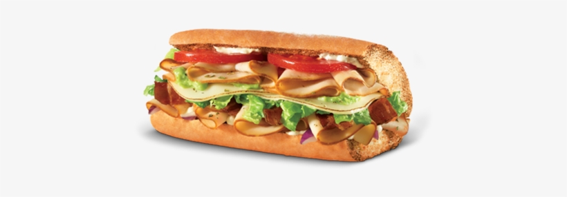 Turkey Bacon Guacamole - Sub Sandwich Transparent Background, transparent png download