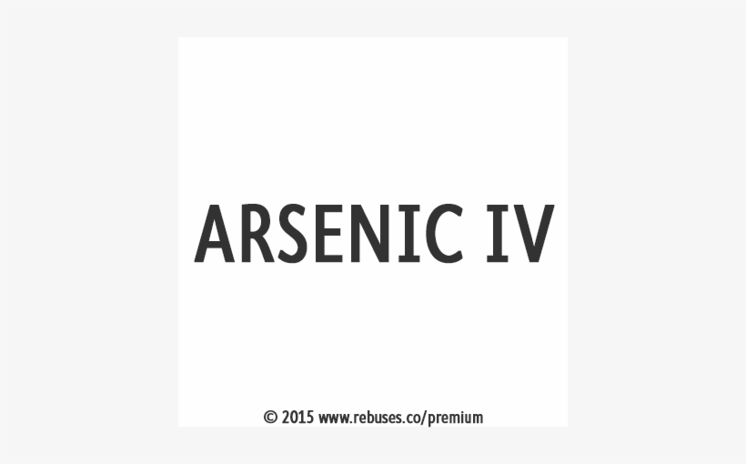Arsenic Iv Rebus - Rebus Puzzle Money, transparent png download