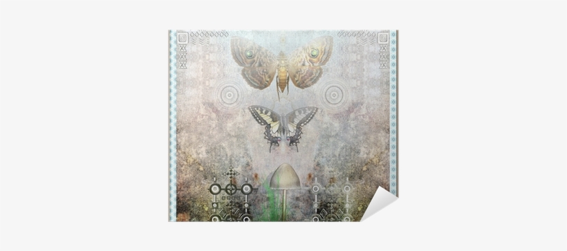 Through The Looking Glass-magic Mushrooms - Motif, transparent png download