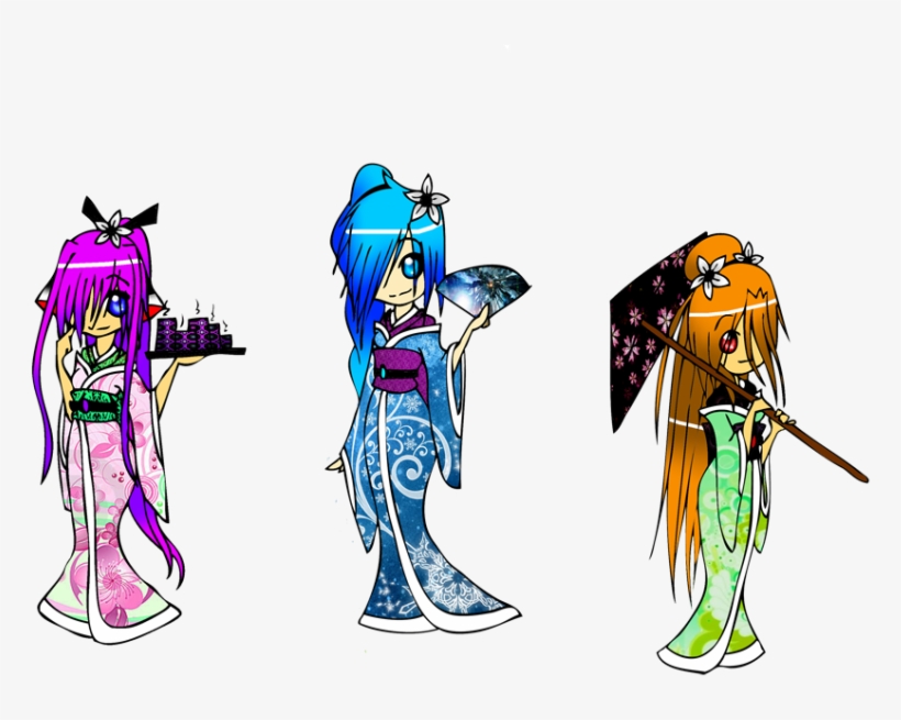 Free Png Kimono Girls Png Images Transparent - Blauer Winter Postkarte, transparent png download