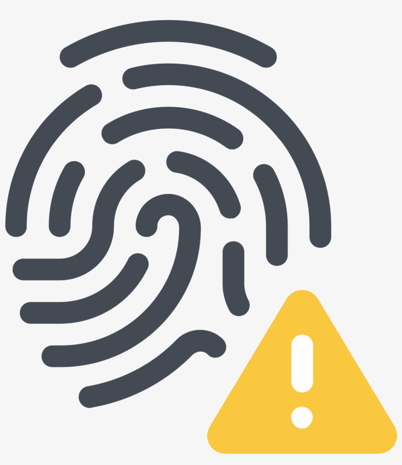 Error De Huella Digital Icon - Fingerprint Error, transparent png download