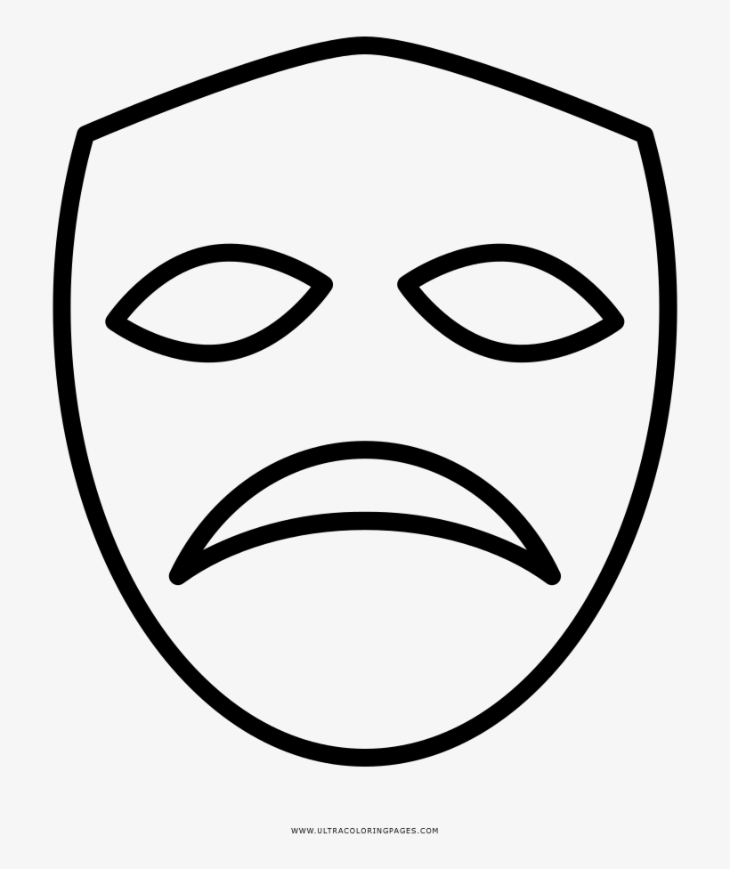 Dibujo De M Scara Para Colorear Ultra Coloring Pages - Mask, transparent png download