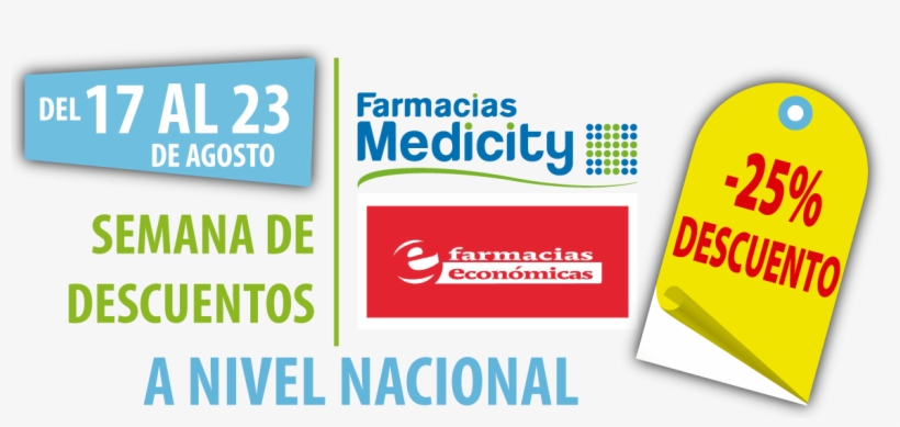 Semana Descuento Medicity Y Económicas 17al23 Ago - Promociones Medicity, transparent png download