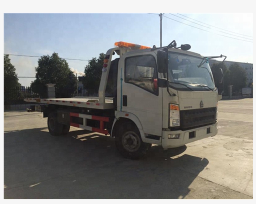 3t 5 Ton Flatbed Trailer Wrecker Truck Dongfeng Howo - Tow Truck, transparent png download