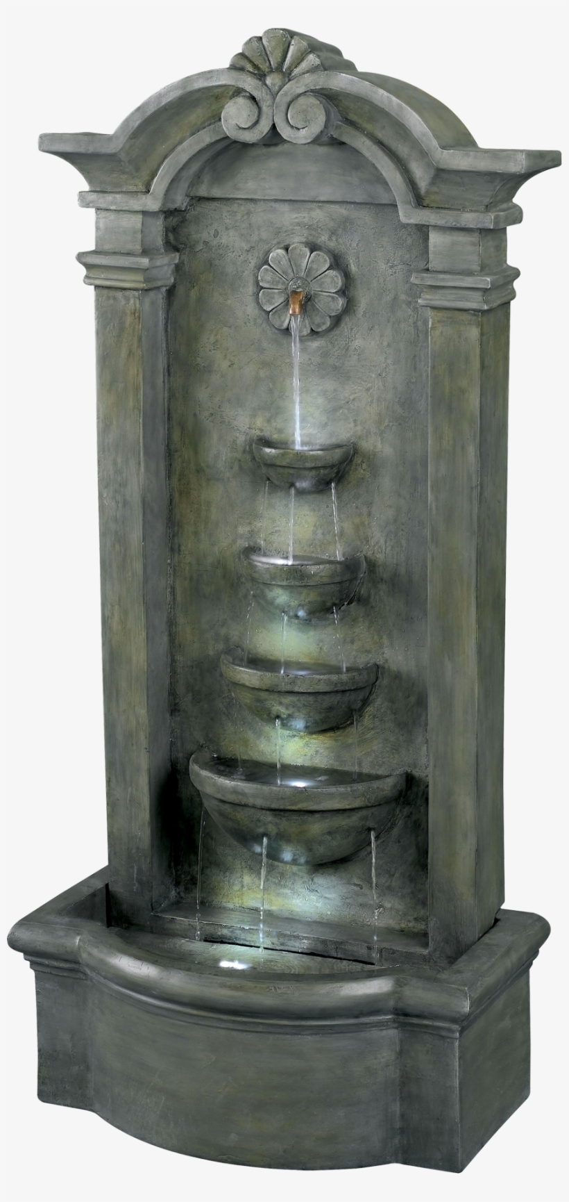 Kenroy Sienna Floor Fountain In Mossy Stone, transparent png download