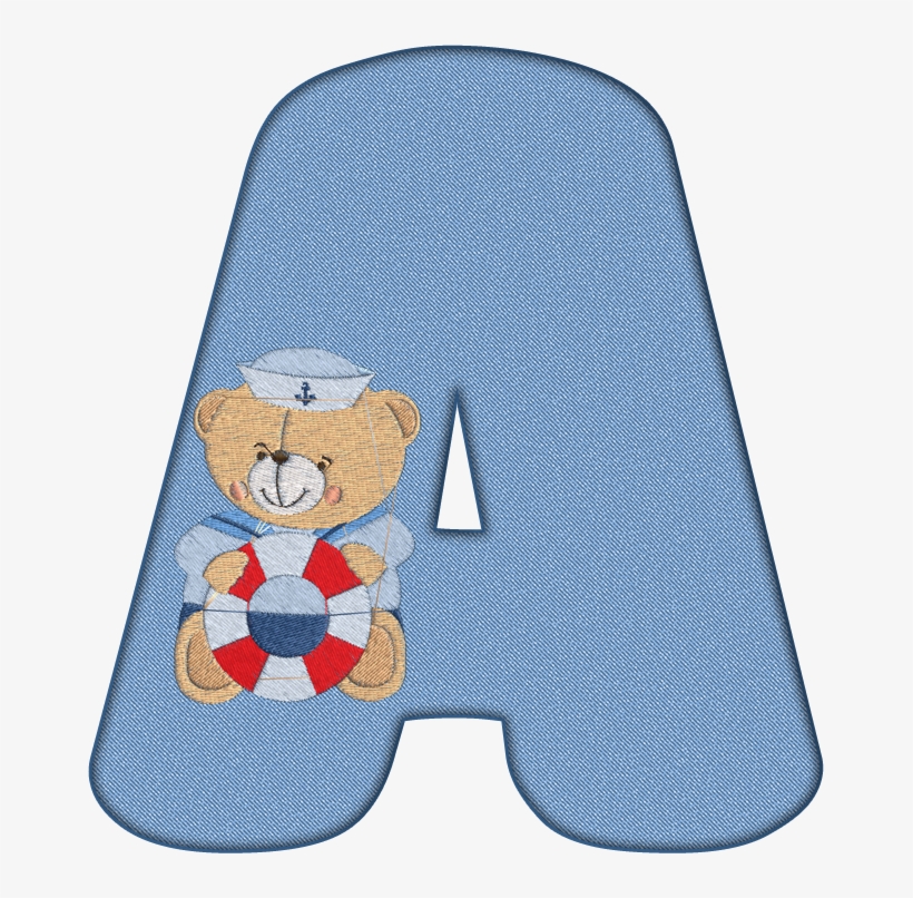 Ursinho Marinheiro - Alfabeto Decorativo Ursinho Marinheiro, transparent png download