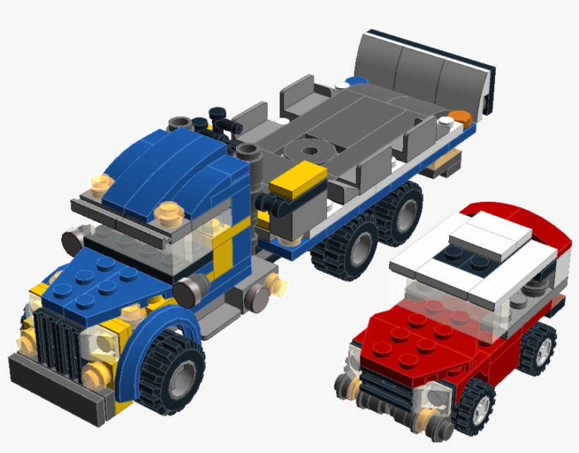 31033 2 Flatbed Tow Truck - Lego, transparent png download