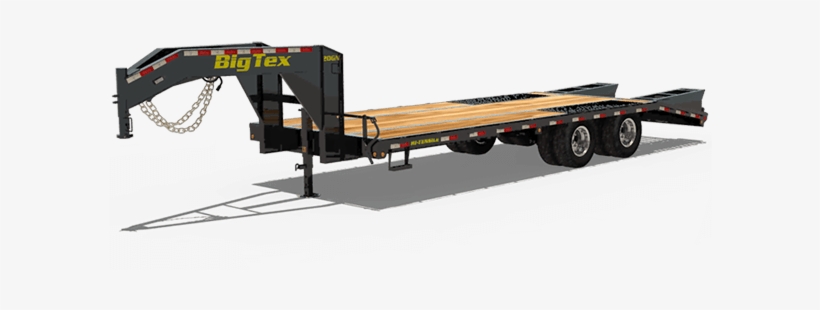 20gn - Flatbed Gooseneck Trailer, transparent png download