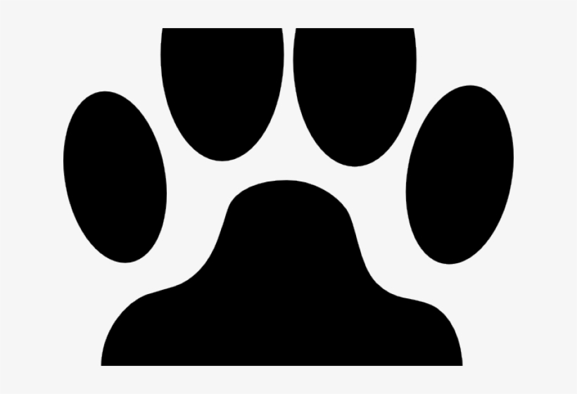 Neon Clipart Dog Paw - Clip Art, transparent png download