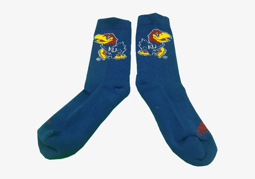 Ku Adidas Royal Logo Socks - Sock, transparent png download