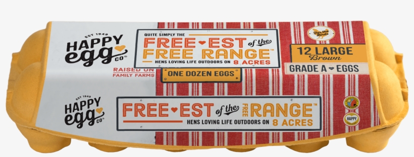 Free Range - Organic Happy Eggs, transparent png download