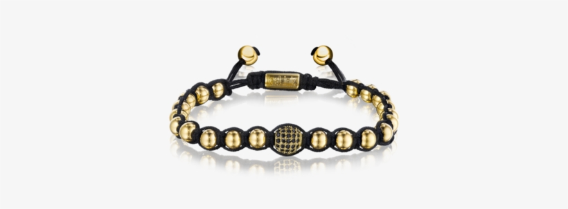 Gold Cord Bead Bracelet - Bracelet, transparent png download