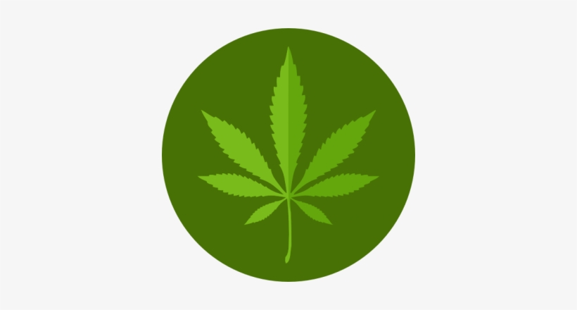 Cannabis Nature - Marijuana Icon, transparent png download